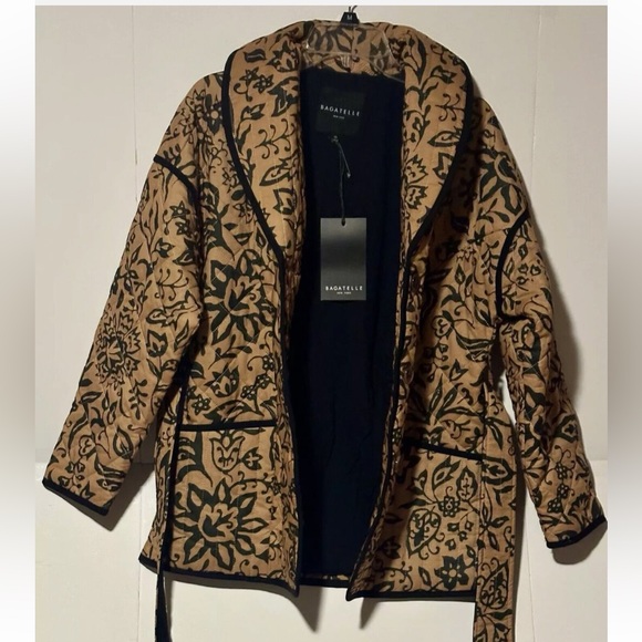 NWT Anthropologie Bagatelle Women’s Quilted Floral Jacket Nordstrom Sz M. NWT. - Picture 4 of 16